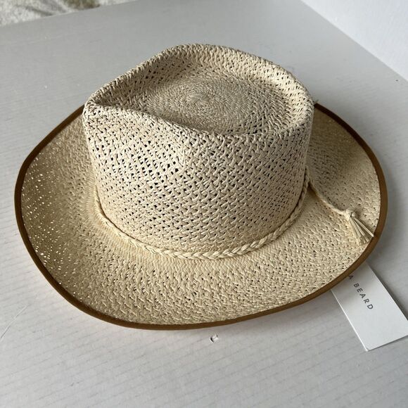 Freya Accessories - Freya Palm  Sz L Hat UPF 50 Handmade Natural 100% Straw NWT Great gift